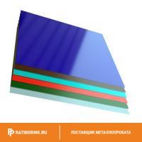 Лист с полимерным покрытием 0,4х1250х2500 мм RAL 5024