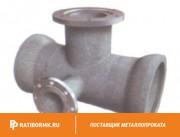 Тройник раструб-фланец с пожарной подставкой ППТРФ 300х150