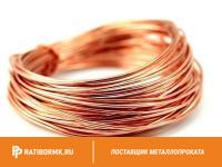 Проволока медная М0б 3,0 мм ДКРНТ в бухте