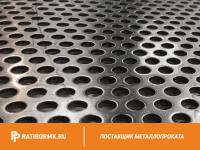 Лист перфорированный нержавеющий 1х1000х2000 мм Rv 1,0-2,0