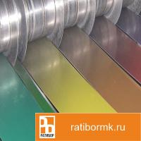 Штрипс с полимерным покрытием 0,4х1250 мм RAL9003