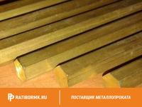 Шестигранник латунный 30 мм ЛС59-1 ГОСТ 2060-2006