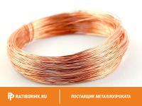 Проволока медная М0б 2,0 мм ДКРНТ в бухте