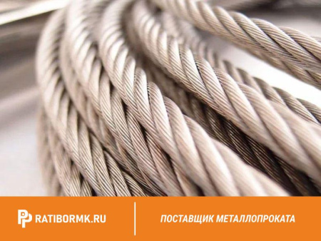 Канат стальной 60,5 мм ГОСТ 7669-80 ЛК-РО 6х36(1+7+7/7+14)+7х7(1+6)