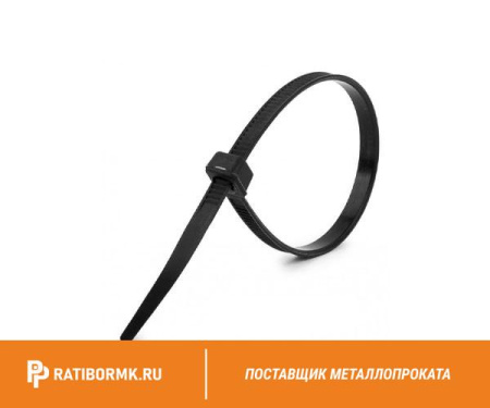 Кабельная стяжка морозостойкая черная 4,5х200