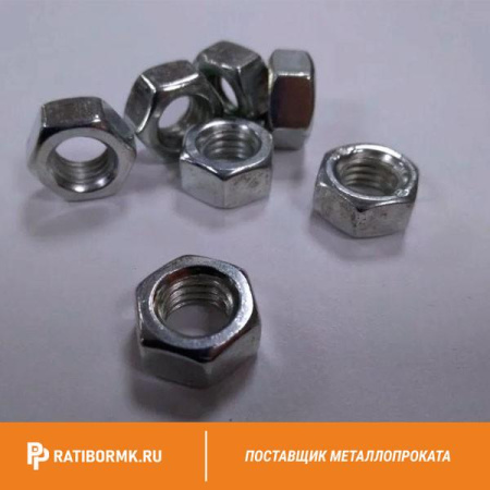 Гайка М100 ст 45 ГОСТ 10605-94 оцинкованная